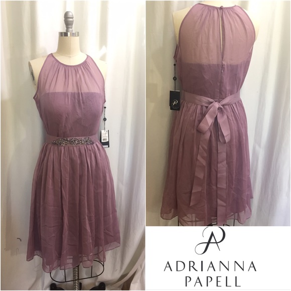 Adrianna Papell Dresses & Skirts - Cute dusky mauve Adrianna Papell dress.